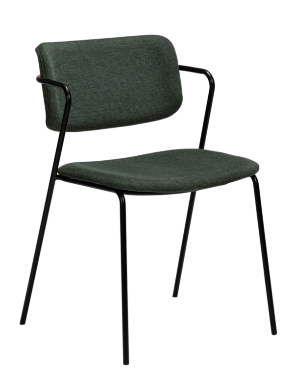 Oblazinjen jedilni stol Zed Green