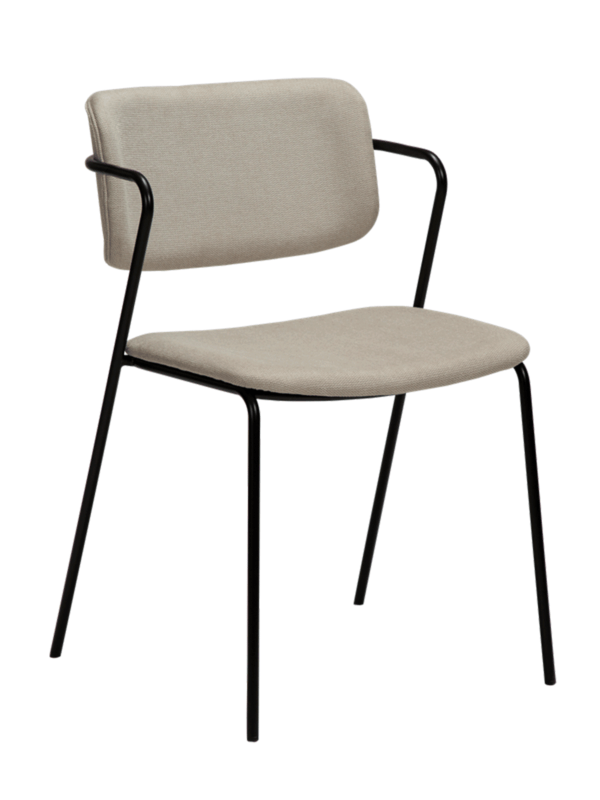 Oblazinjen jedilni stol Zed Beige