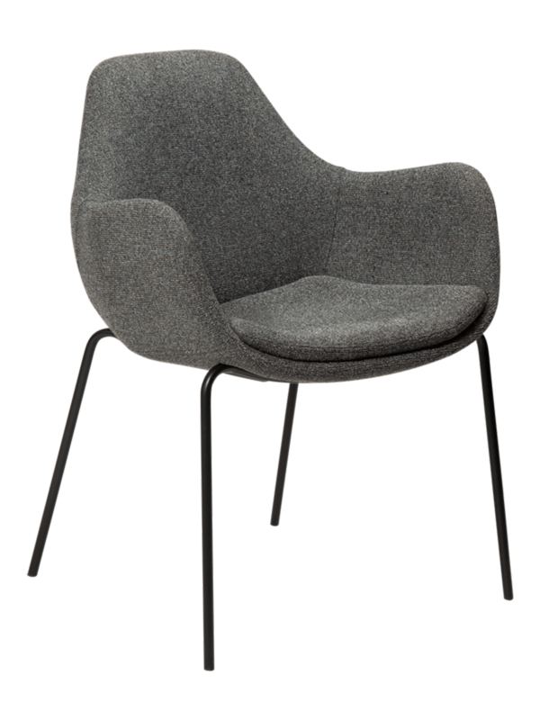 Oblazinjen jedilni stol Zimmer Grey