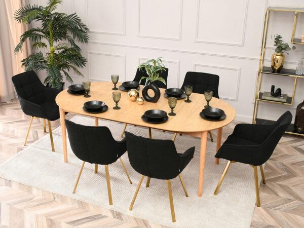Oblazinjen jedilni stol King Boucle - Image 18