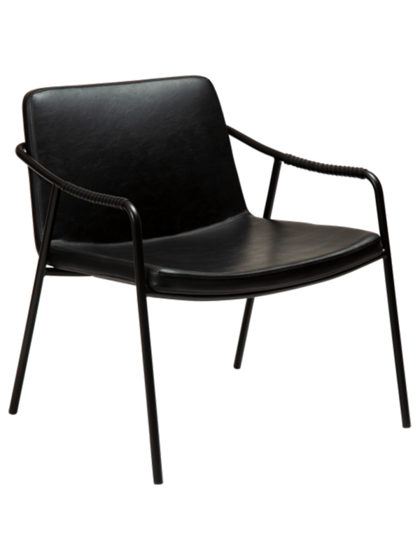 Usnjeni fotelj Boto Black