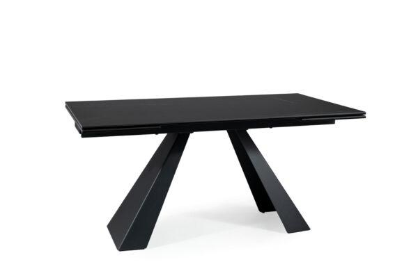 Steklena jedilna miza Petal 160 Noir - Image 3
