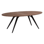 Lesena jedilna miza Eclipse Walnut Oval 200 1