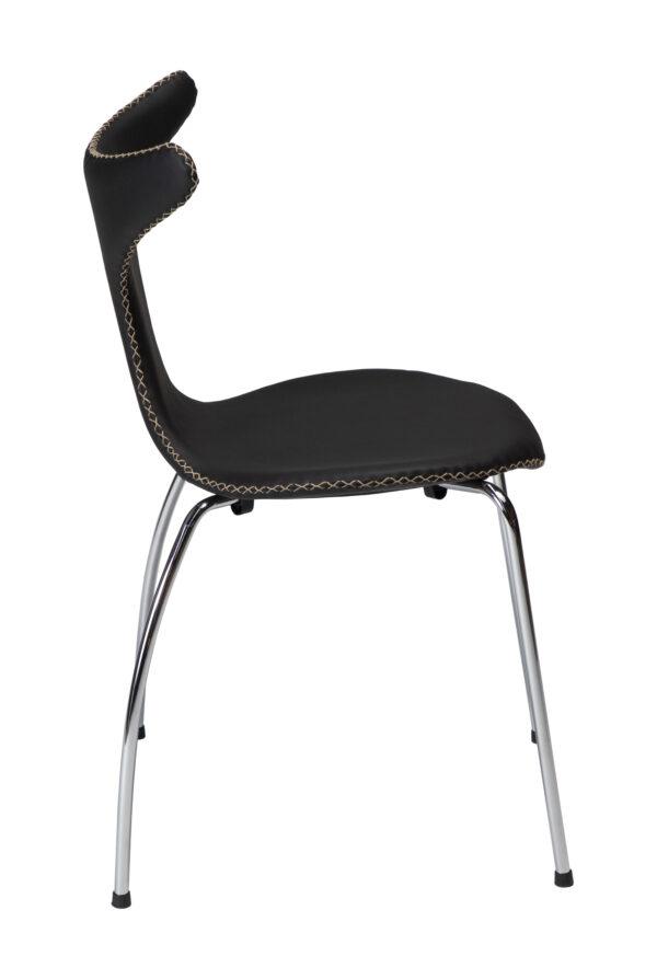Oblazinjen jedilni stol Dolphin Black - Image 2