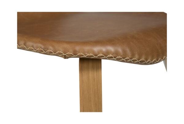 Oblazinjen jedilni stol Dolphin Brown Oak - Image 7