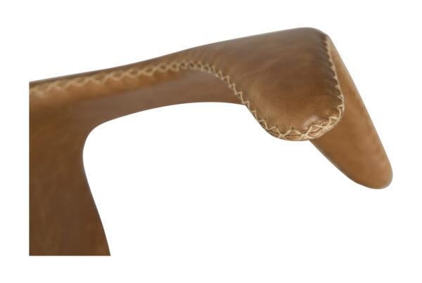 Oblazinjen jedilni stol Dolphin Brown Oak - Image 4