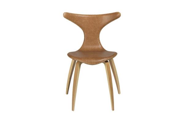 Oblazinjen jedilni stol Dolphin Brown Oak - Image 2