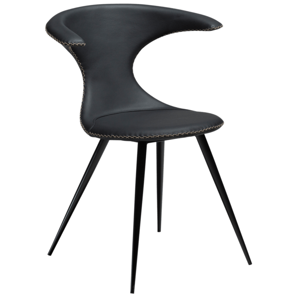 Oblazinjen jedilni stol Flair Black Leather - Image 2