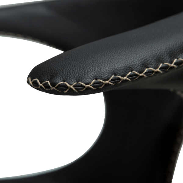 Oblazinjen jedilni stol Flair Black Leather - Image 4