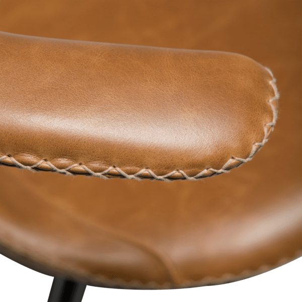 Oblazinjen jedilni stol Flair Brown Leather - Image 4