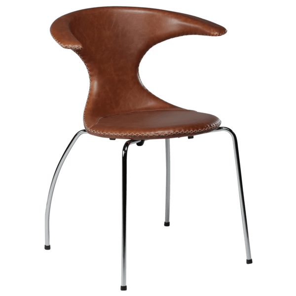 Oblazinjen jedilni stol Flair Brown Chrome - Image 4