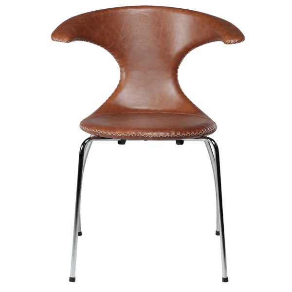 Oblazinjen jedilni stol Flair Brown Chrome - Image 2