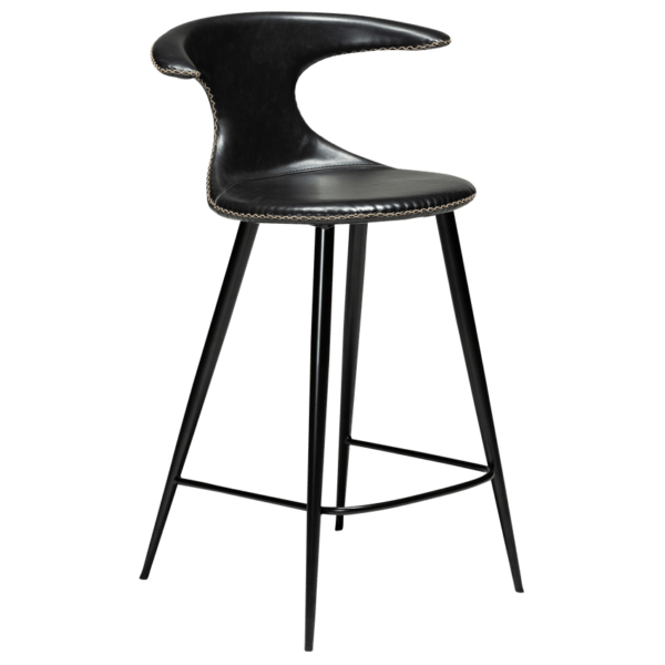 Oblazinjen barski stol Flair Eco Black - Image 2