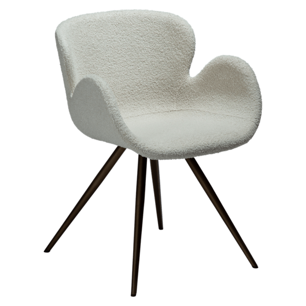 Oblazinjen jedilni stol Gaia White - Image 6