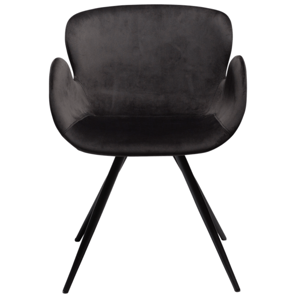 Oblazinjen jedilni stol Gaia Black Velvet - Image 3