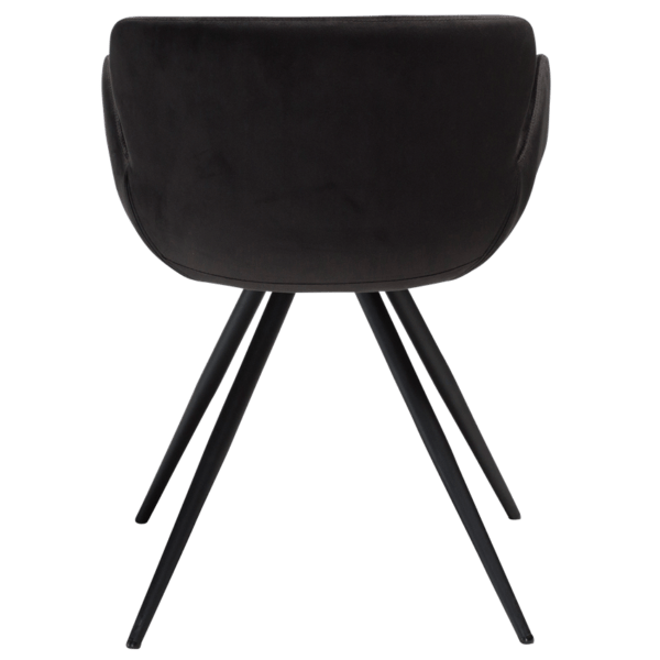 Oblazinjen jedilni stol Gaia Black Velvet - Image 5