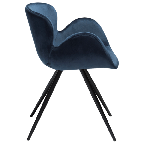 Oblazinjen jedilni stol Gaia Blue Velvet - Image 4