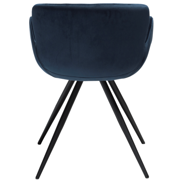 Oblazinjen jedilni stol Gaia Blue Velvet - Image 5