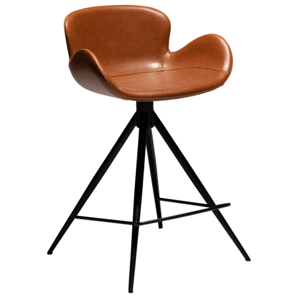 Oblazinjen barski stol Gaia Brown - Image 2