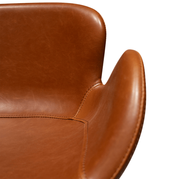 Oblazinjen barski stol Gaia Brown - Image 8
