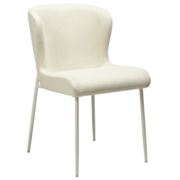 Oblazinjen jedilni stol Glam White - Image 2