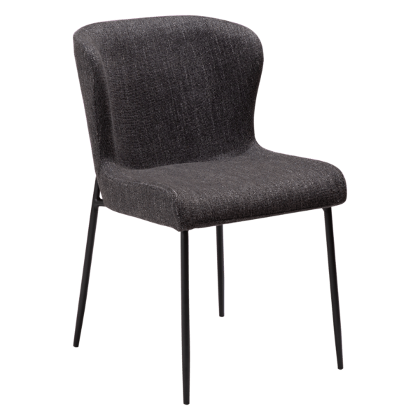 Oblazinjen jedilni stol Glam Black - Image 2
