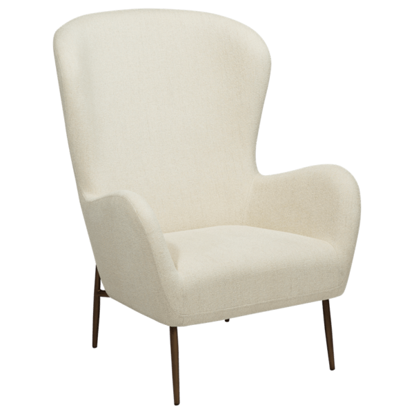 Oblazinjen fotelj Glam White II - Image 2
