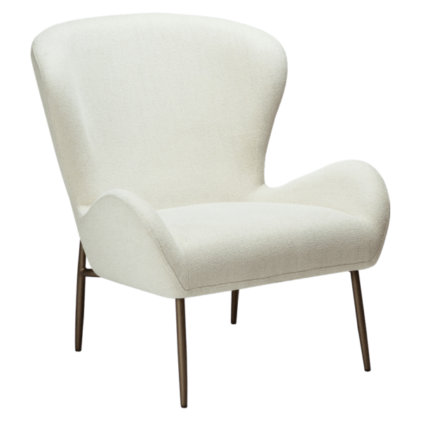 Oblazinjen fotelj Glam White - Image 3