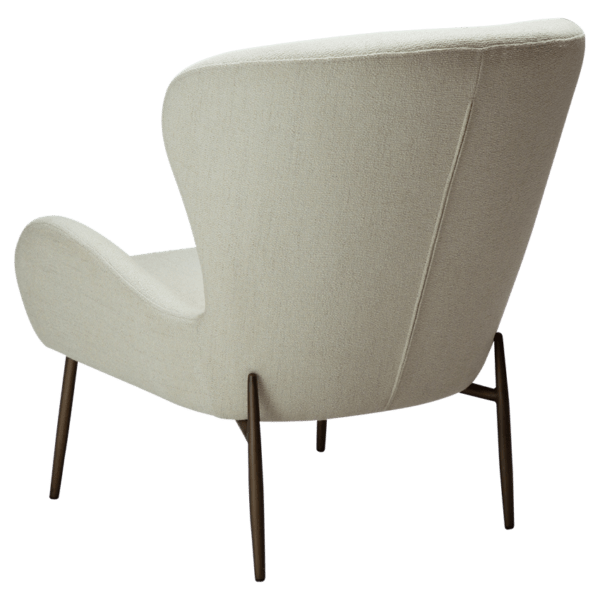 Oblazinjen fotelj Glam White - Image 2
