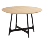 Lesena jedilna miza OOID Oak Round 120 5