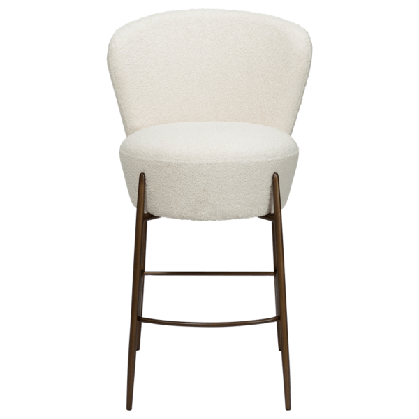 Oblazinjen barski stol Orbit Beige - Image 3