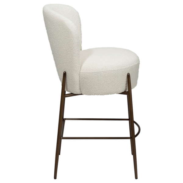 Oblazinjen barski stol Orbit Beige - Image 4