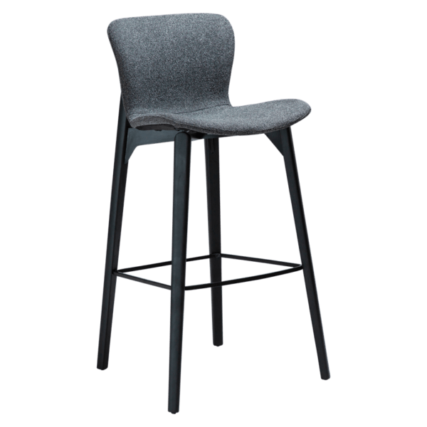 Oblazinjen barski stol Paragon Grey - Image 2