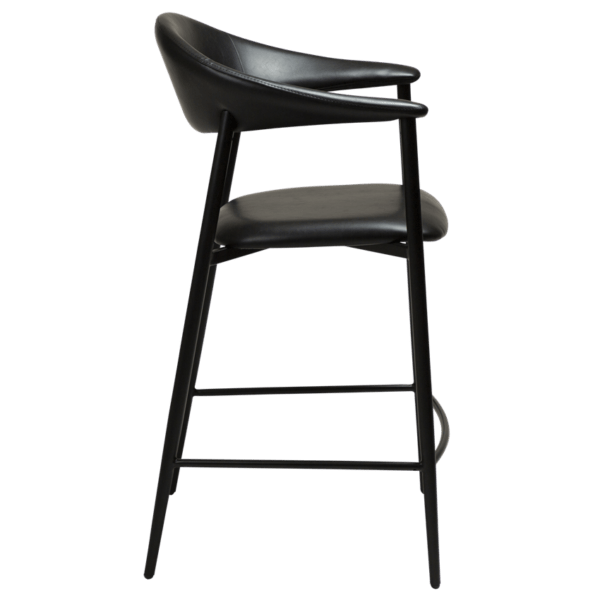Oblazinjen barski stol Rover Black - Image 4