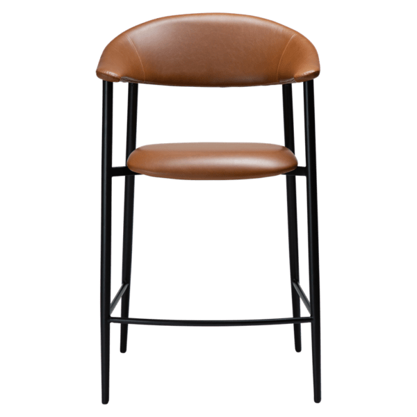 Oblazinjen barski stol Rover Light Brown - Image 3