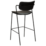 Oblazinjen barski stol Zed Black II 11