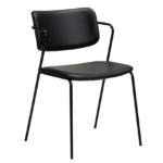 Oblazinjen jedilni stol Zed Black 5