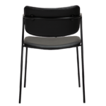 Oblazinjen jedilni stol Zed Black 11