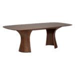 Lesena jedilna miza ROOT Dark Oval 220 1