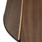 Lesena jedilna miza ROOT Dark Oval 220 7