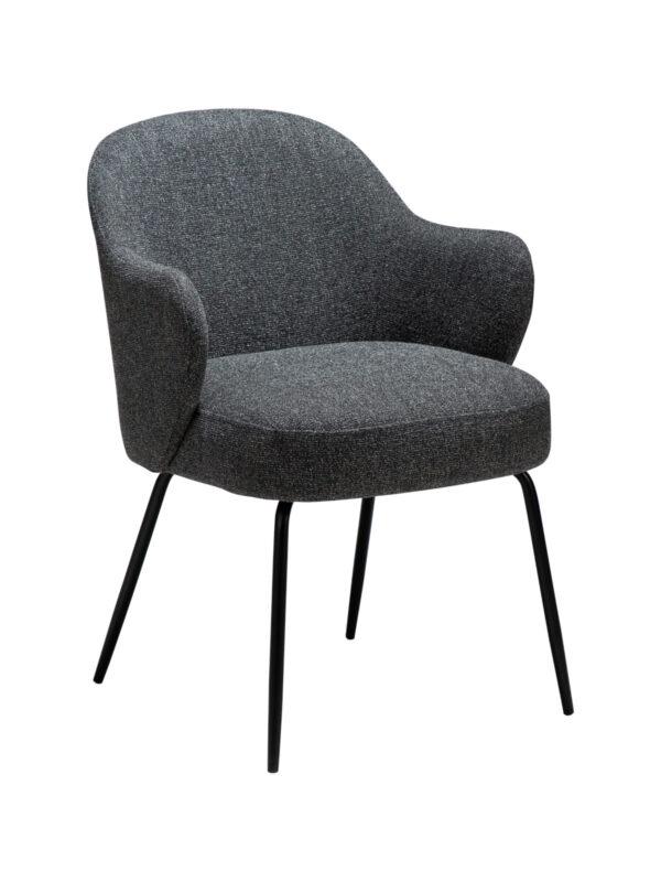 Oblazinjen jedilni stol Bae Grey