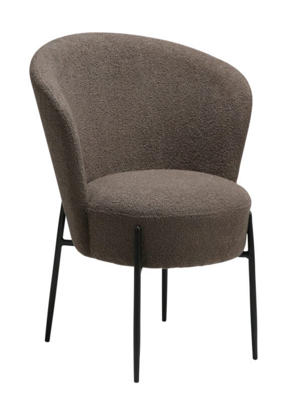 Oblazinjen jedilni stol Orbit Brown