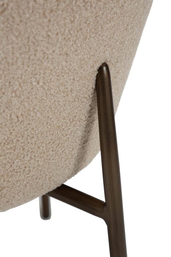 Oblazinjen jedilni stol Orbit Almond - Image 3