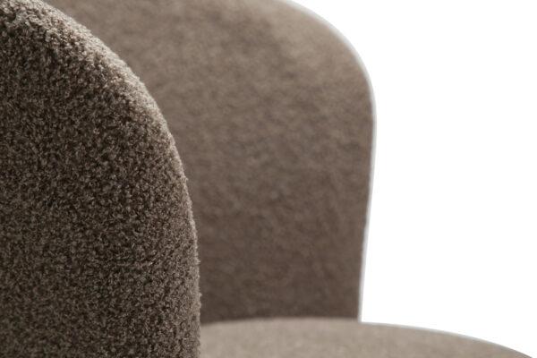 Oblazinjen jedilni stol Orbit Brown - Image 2