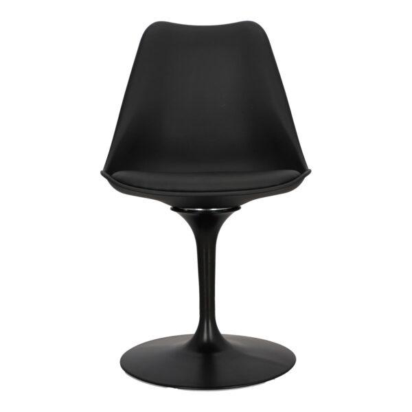 Plastični jedilni stol Tulpe Black - Image 3