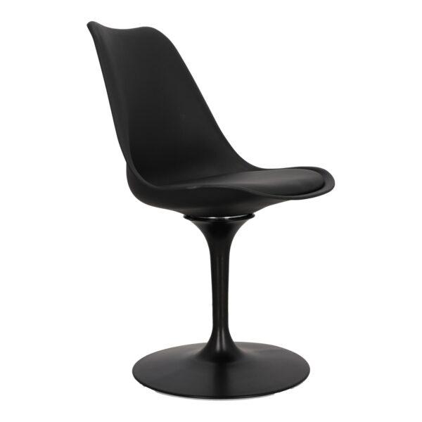 Plastični jedilni stol Tulpe Black - Image 4