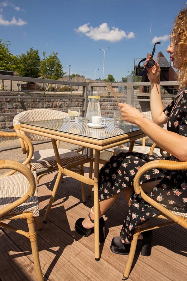 Vrtna miza Cafe Creme 70 - Image 8