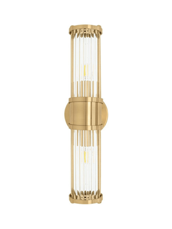 Stenska svetilka Pillar Twin Gold