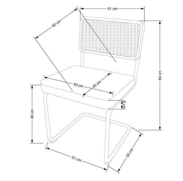 Oblazinjen jedilni stol Livre - Image 4