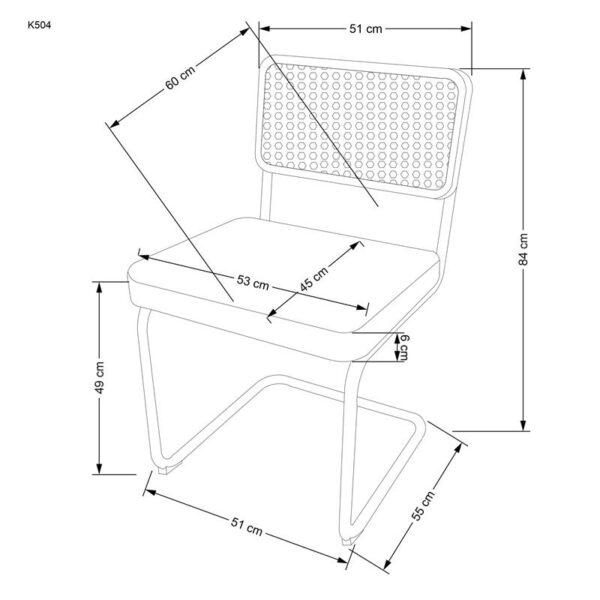Oblazinjen jedilni stol Livre - Image 7
